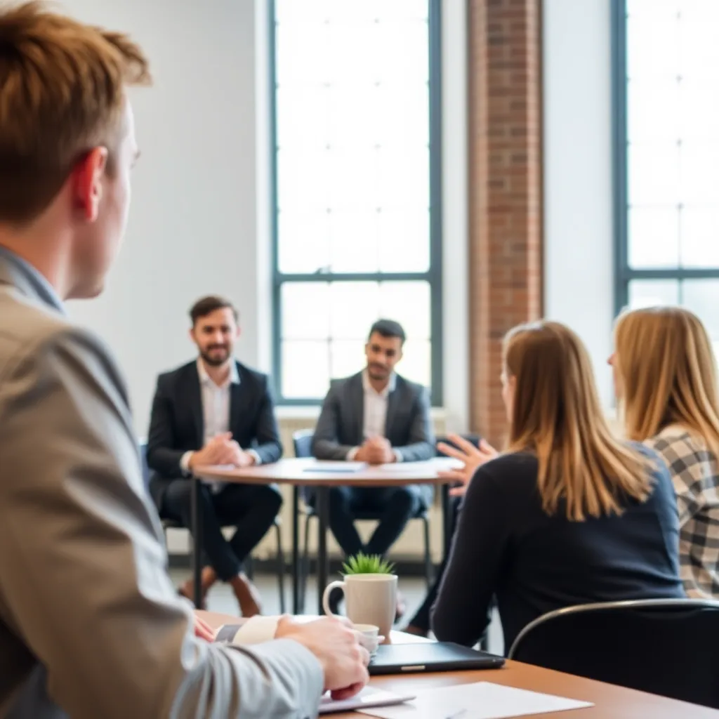 Manager geeft feedback via digitaal platform