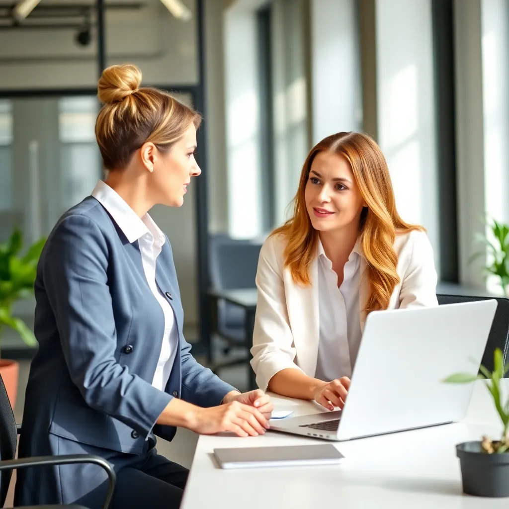 Nederlandse leidinggevende bespreekt taken met medewerker