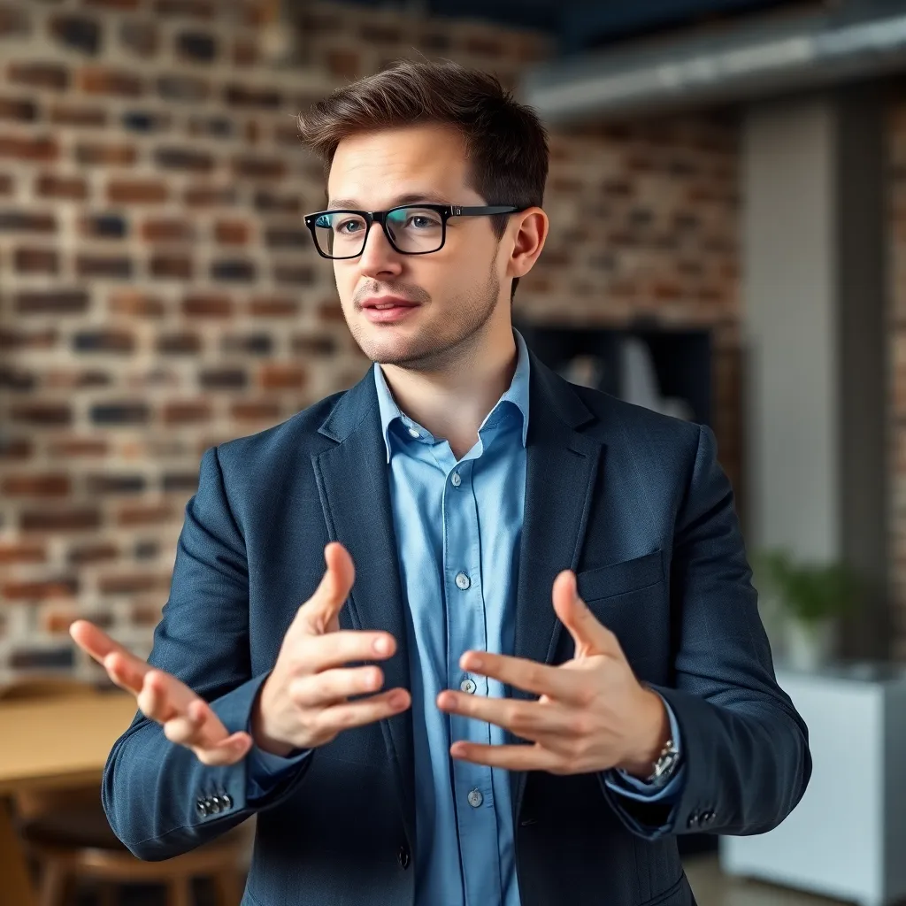 Nederlandse manager delegeert taken aan team in modern kantoor